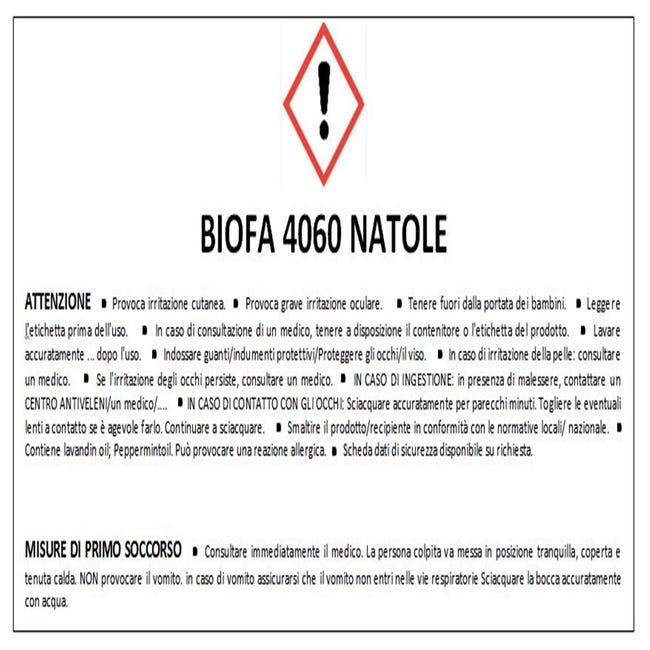 BIOFA 4060 NATOLE detersivo naturale per la pulizia del bagno 0,5 l
