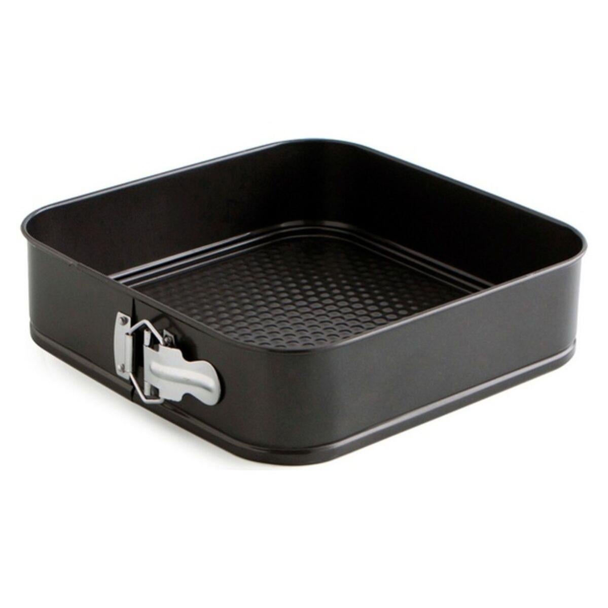 Stampo Per Torte Quadrato De Buyer - Acciaio Antiaderente Con Base Removibile, 18 Cm, Ideale Per Cheesecake E Torte A Strati