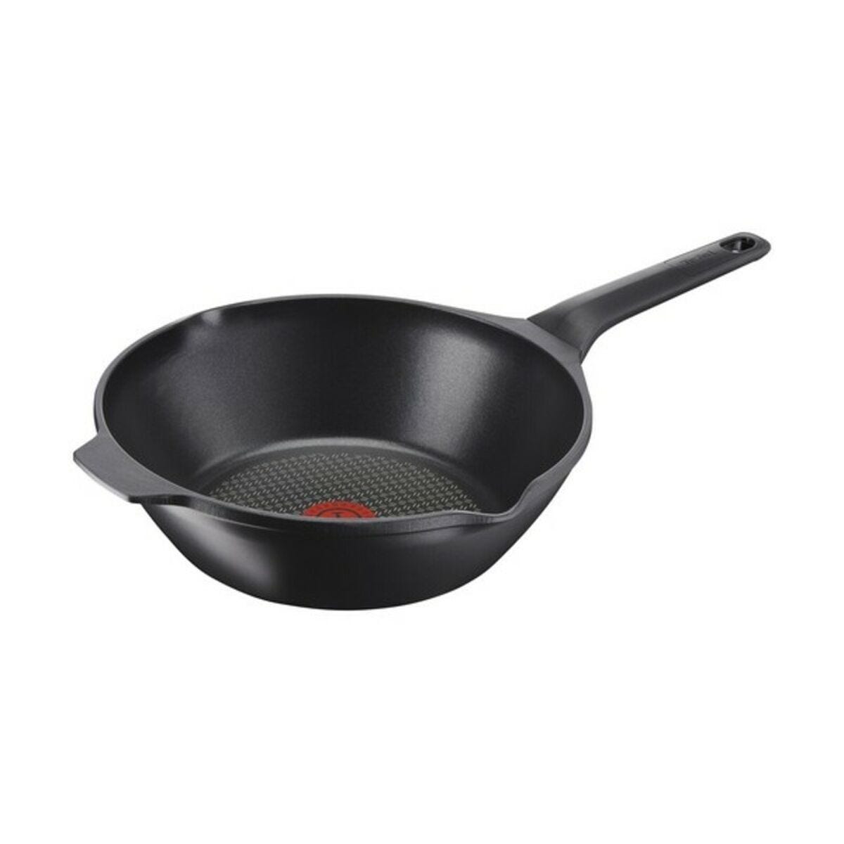 Tefal Comfort Max - Sartén wok 28 cm antiadherente, acero inoxidable 18/10,  Thermo-Spot, base gruesa, cocinado homogéneo, mango ergonómico fresco