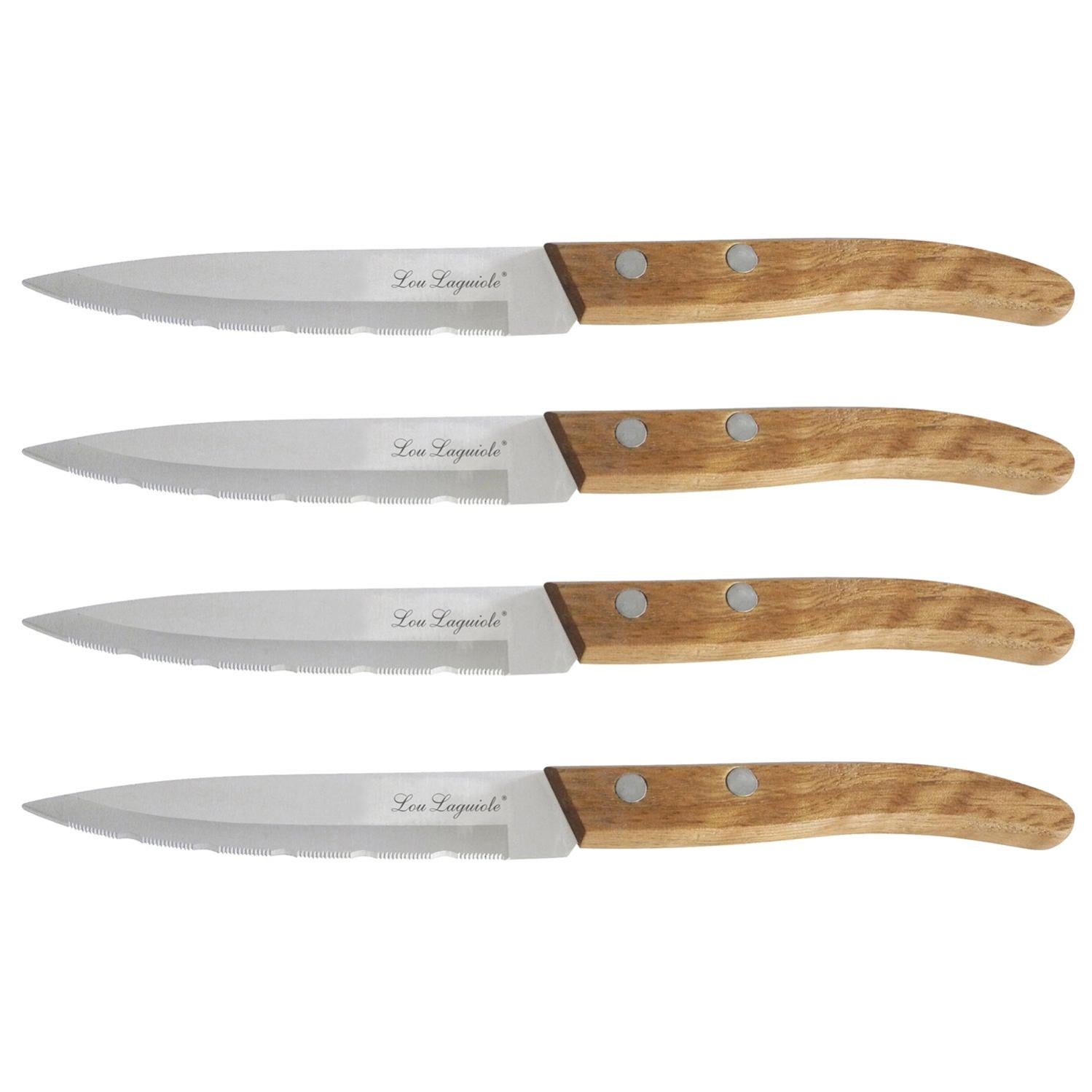Amefa Merlon Set Di 3 Coltelli Da Cucina In Acciaio Inossidabile - Coltello Da Cuoco, Da Intaglio E Da Pane, 20,5 Cm - Eleganti E Affilati