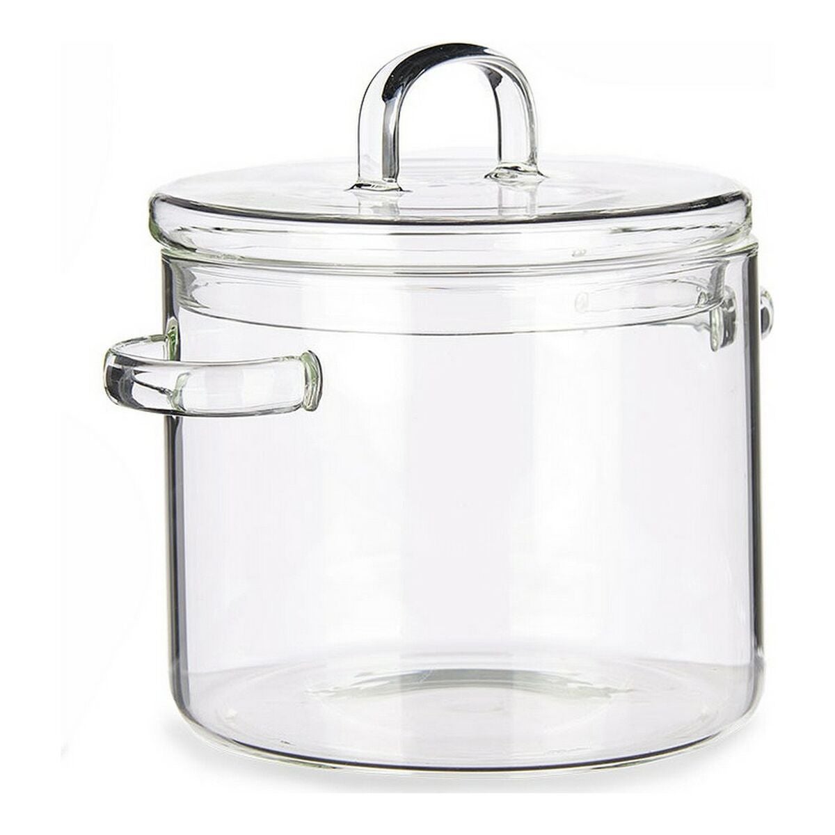 Pentola con Coperchio Vetro Borosilicato Trasparente (15,3 x 19,5