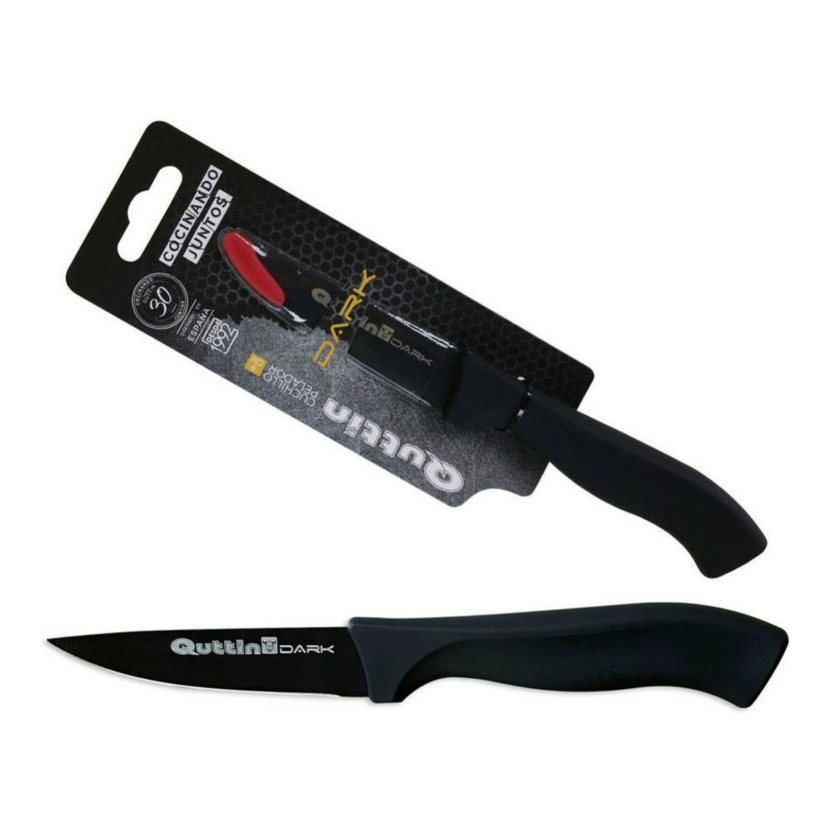 Lot De 12 Couteaux De Cuisine Scie 11 Cm Quttin Practic - Acier Inoxydable, Manche Polypropylène
