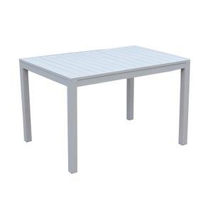 Table de jardin extensible CUBA Gris Aluminium 160/240 x 90 x 75