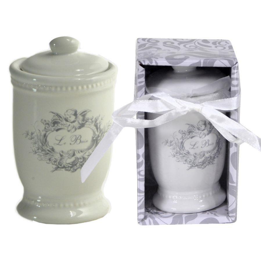 Lina Cavalieri - Barattolo in ceramica per aromaterapia, portapenne Fornase, mini vaso, vassoio portacandele, bottiglie decorative per la casa, barattoli decorativi (S19