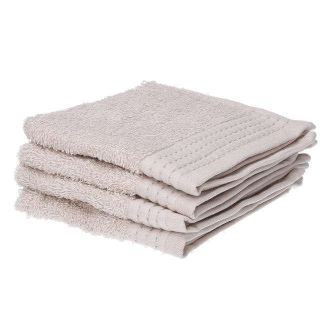 Lavette Bagno 10 Salviette Viso In Cotone 30x30 Cm - Spugna Morbida, Assorbenti, Colore Rosso Asciugamani Ospite - Foto 3