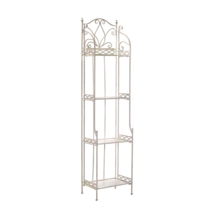 Scaffale moderno in metallo - Nero, con 4 scomparti