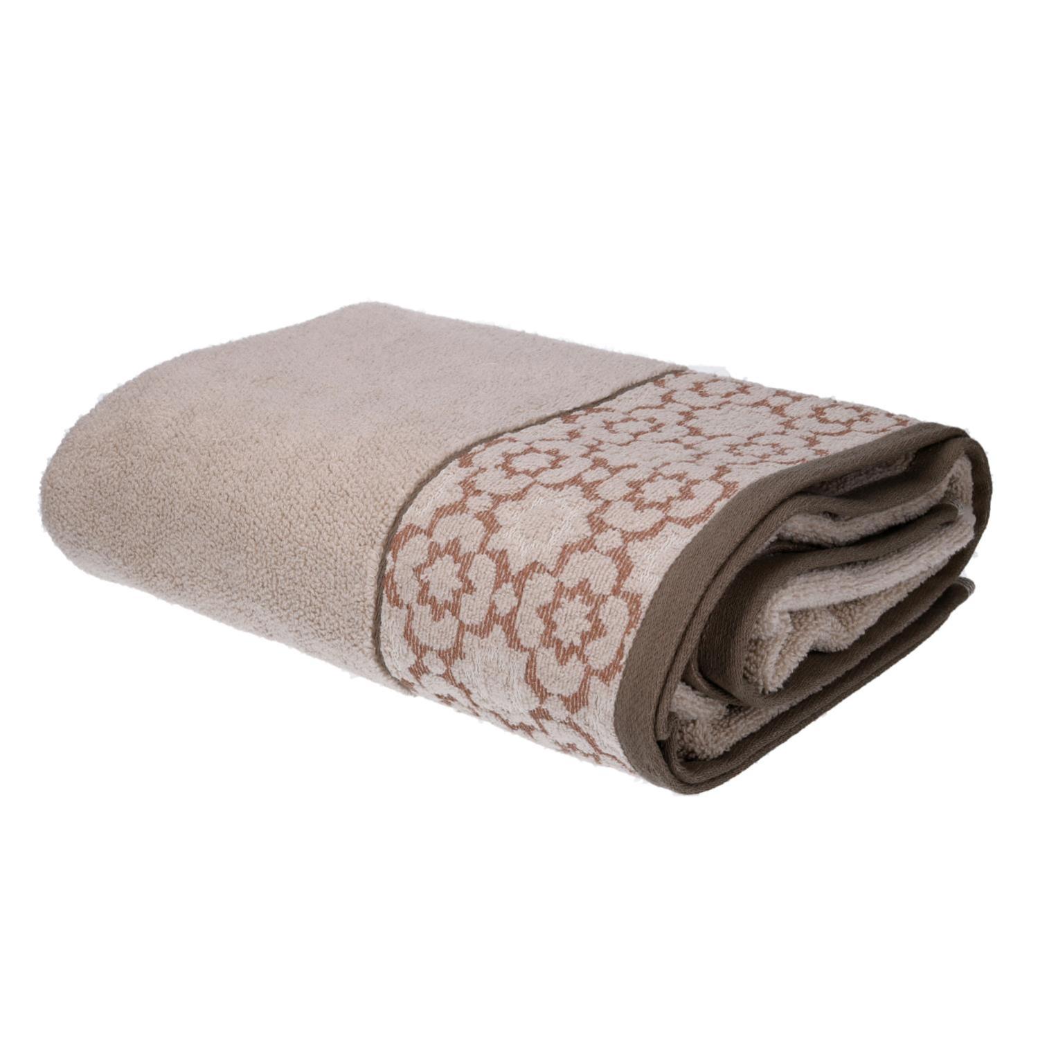Asciugamani in spugna set 1+1 Blumarine Risveglio con cristalli cipria