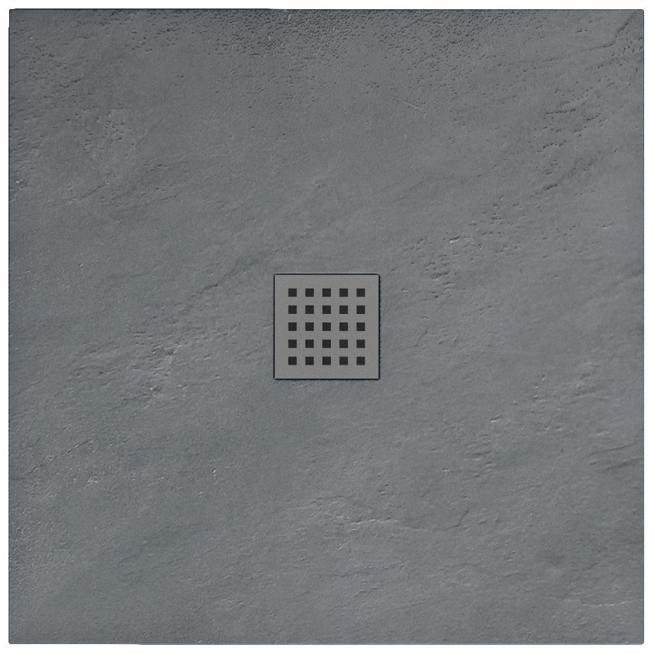 Plato de ducha rea grey rock 90x90