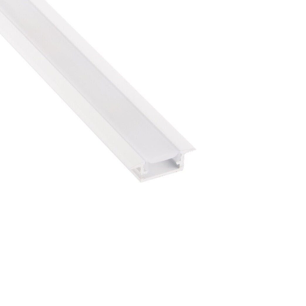 Profil de montage XXL 200cm blanc sans cache pour bandes LED