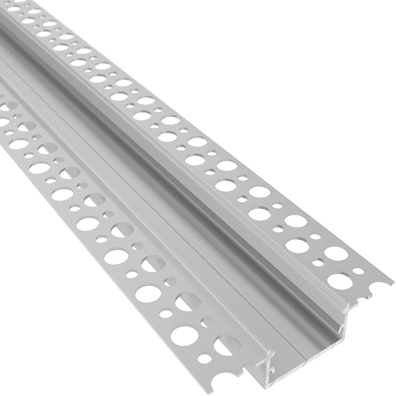 Evo - Perfil Tiras Led Aluminio - ESQUINA INTERIOR - Perfil para Unión de  Paneles de Escayola - Barra Conducto 2 Metros + Tapa Luz Continua