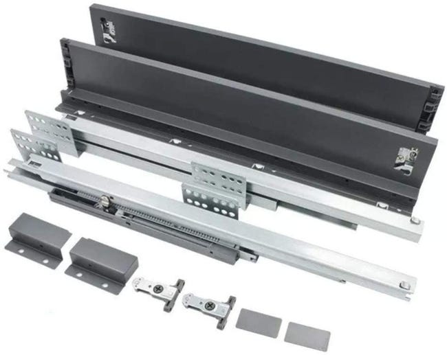 Guida Di Estrazione Totale Per Cassetti Da 35 Cm - Portata Di 30 Kg | Leroy Merlin - Foto 6