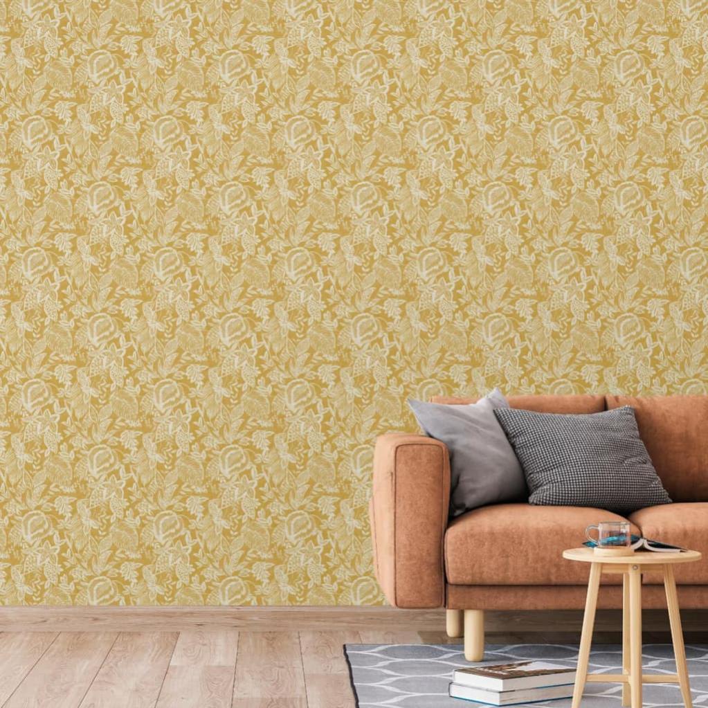 Fine Decor FD43450 - Carta Da Parati Juliette, Motivo Floreale, Colore: Ocra - 4