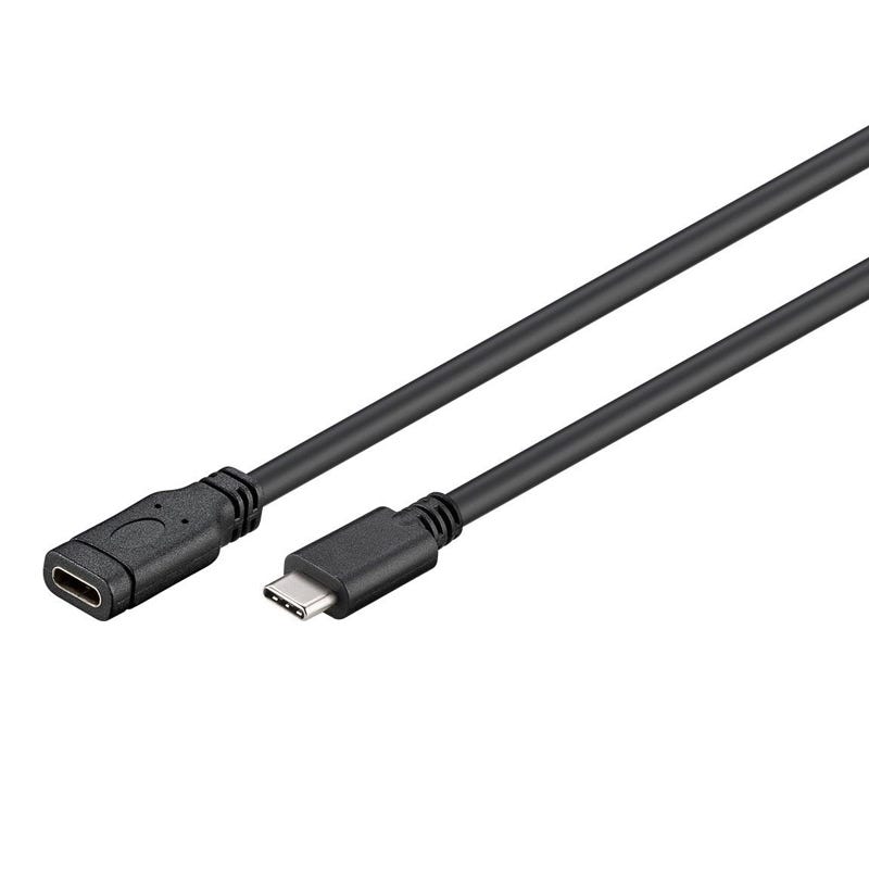 Rallonge USB 3.1 type C Gen1 2m noir