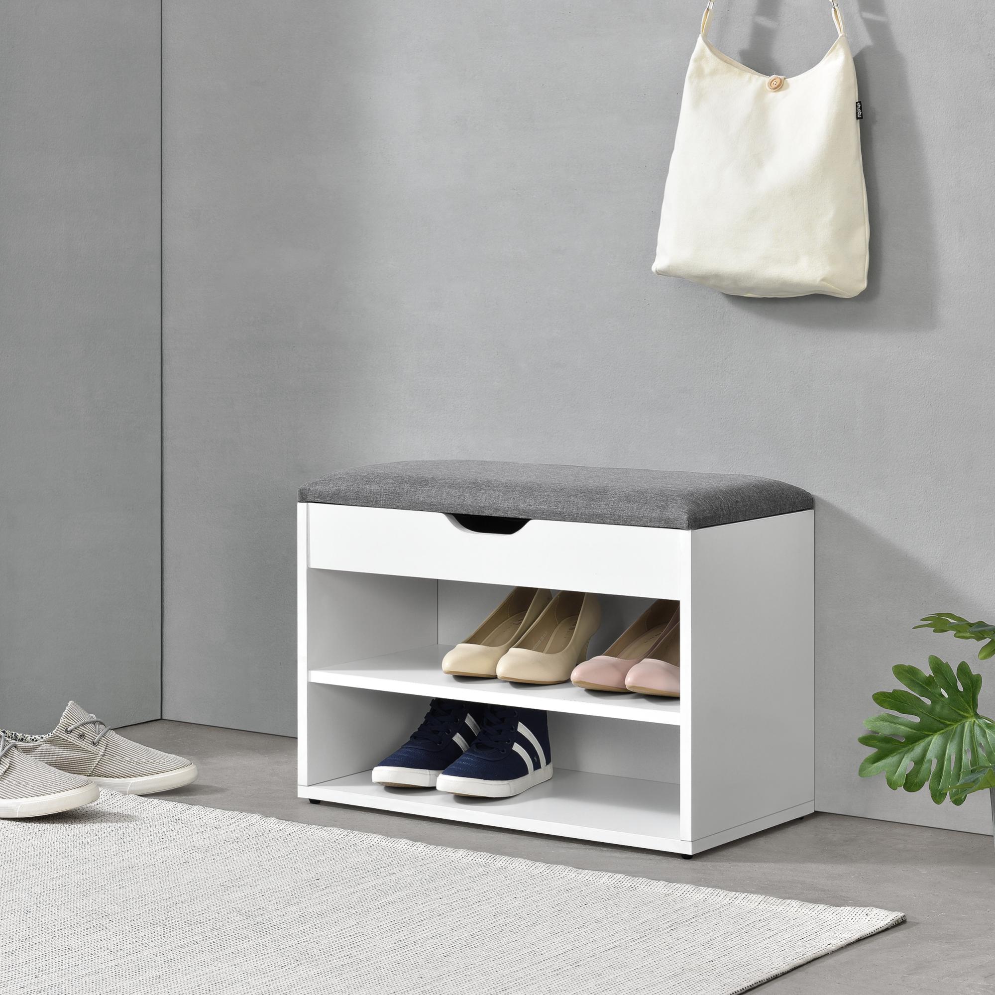 Spetebo Portascarpe 2 Pezzi Grigio: Scolapiatti Per Scarpe 60x40 Cm Con Bordo Rialzato - 3