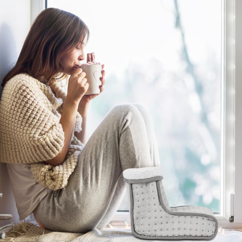 Calentador de pie eléctrico 100W 6 Niveles de temperatura lavables de calefacción | Leroy