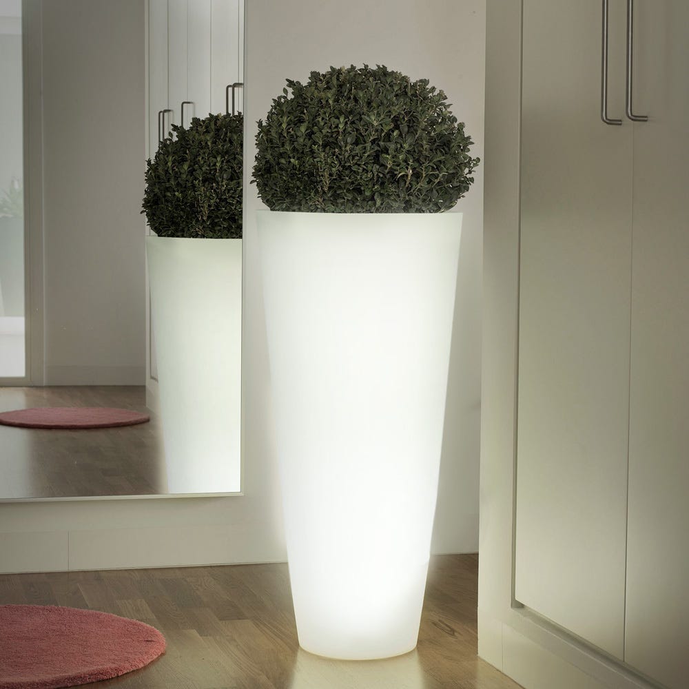 Vaso Luminoso da Esterno Giardino Interno Design Moderno Piante Hydra Idel
