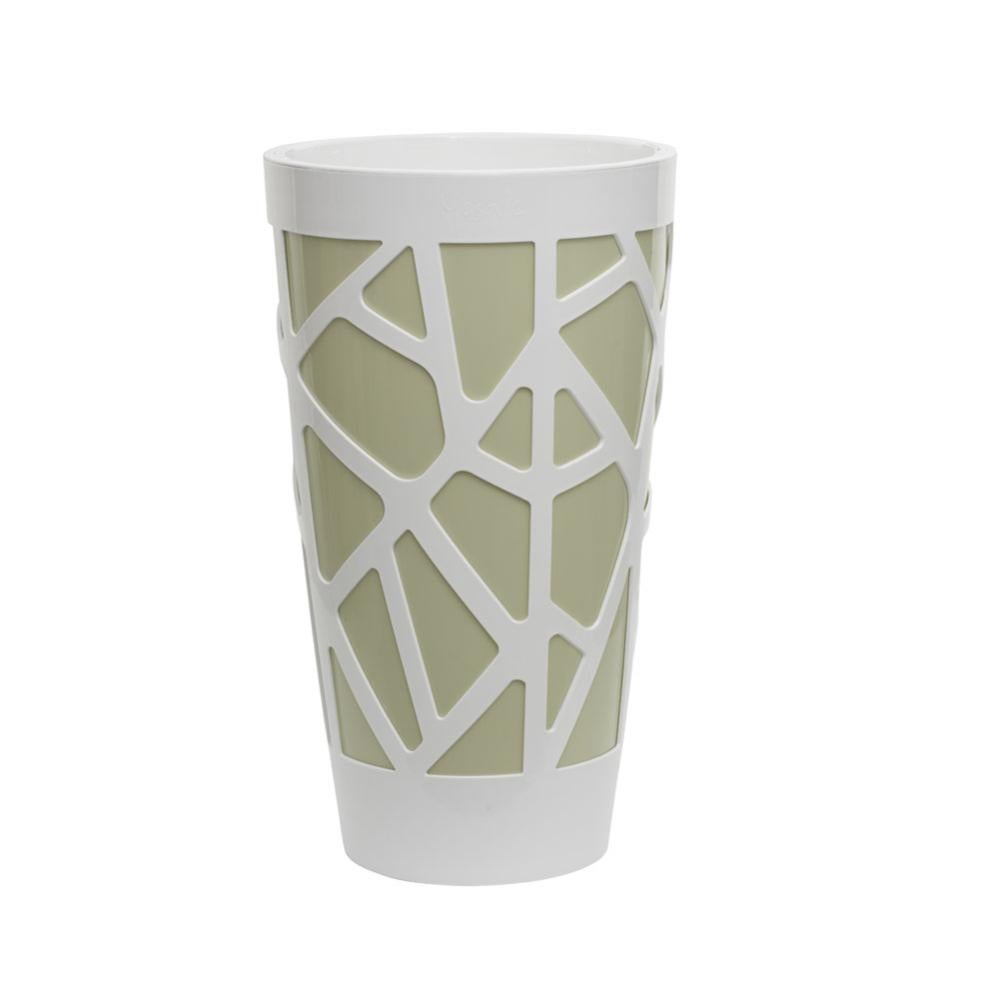 2 set vaso da fiori autoirrigante a doppio livello idroponico