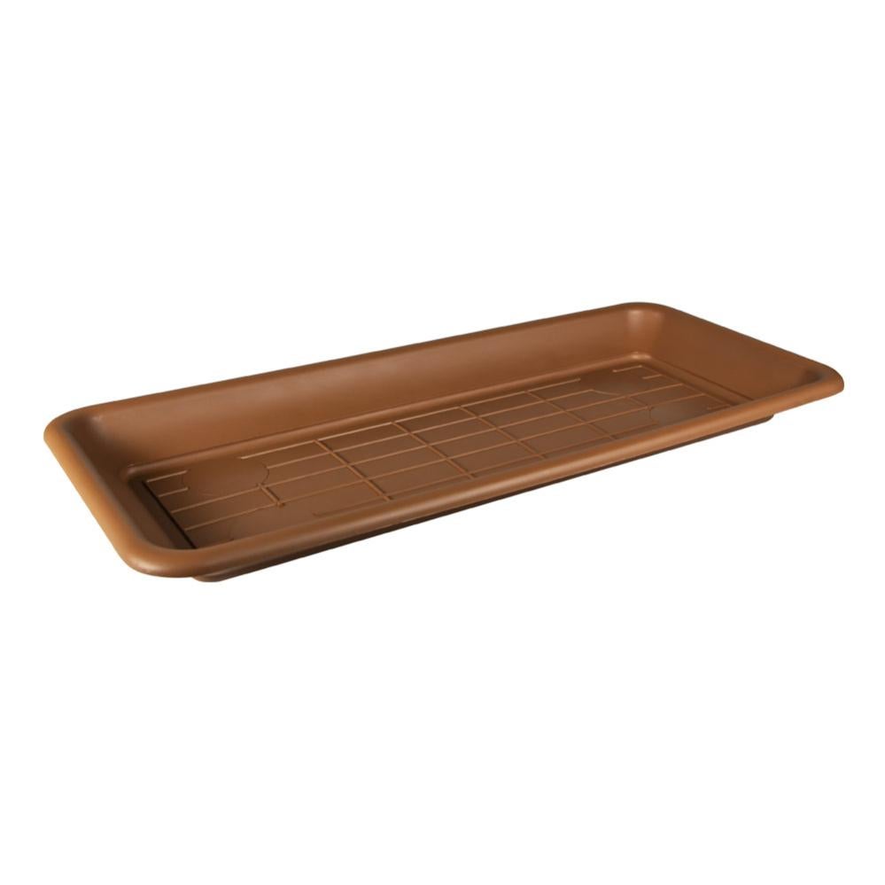 SOTTOVASO PER FIORIERA RETTANGOLARE cm 60 x 25 x 3,4 - ghiaccio - BAMA