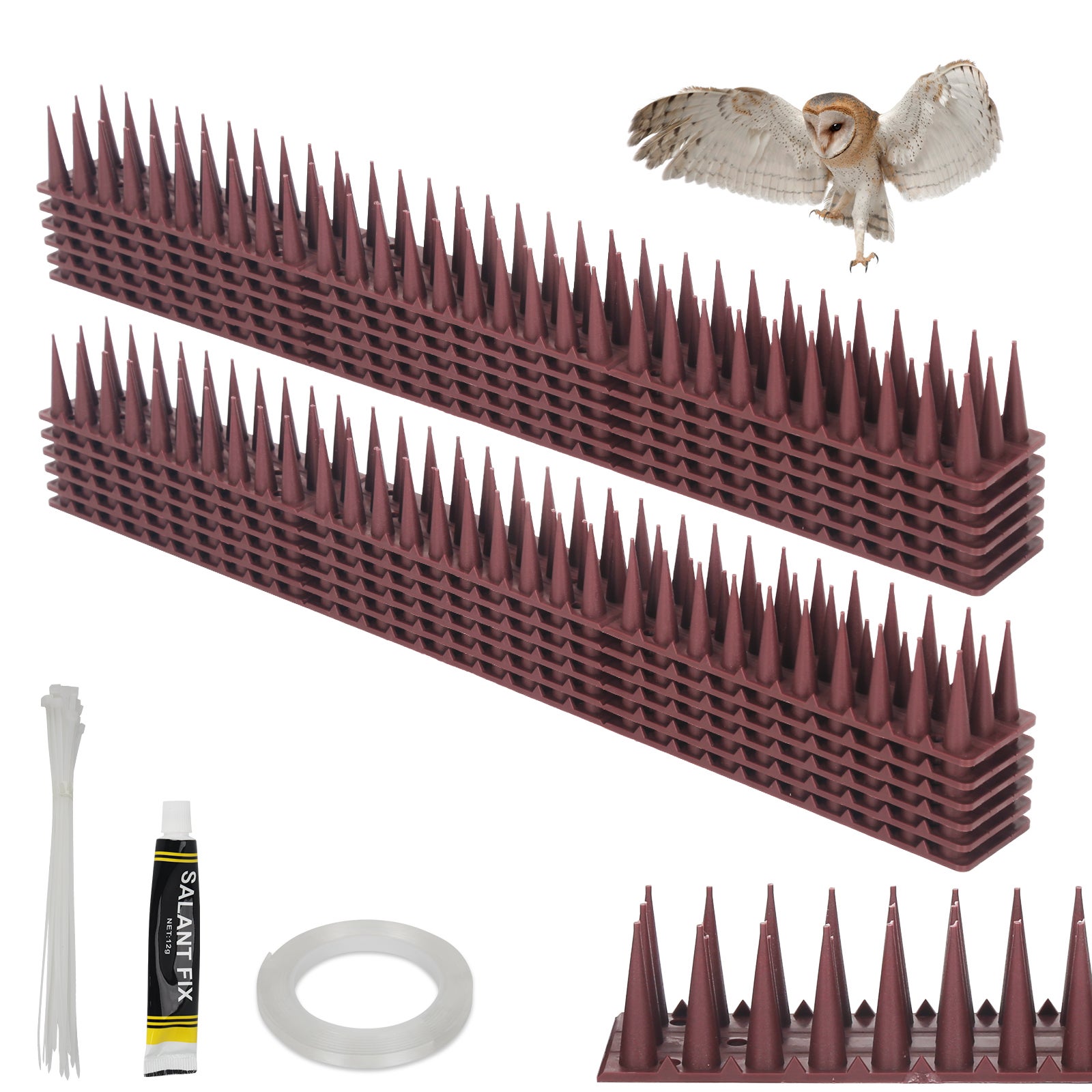 36x picchi per piccioni repellente per uccelli repellente per piccioni  deterrente per uccelli per uccelli supporto per colmo del tetto