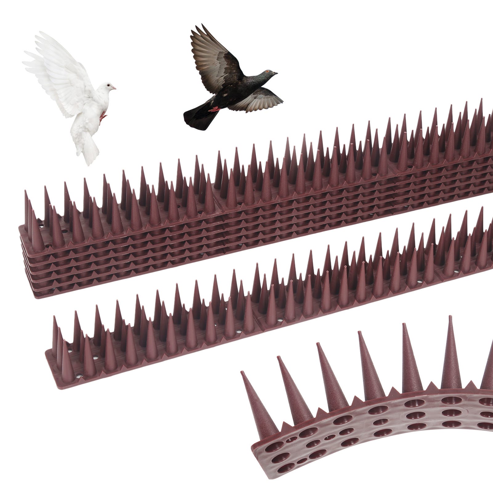 48x picchi per piccioni repellenti per uccelli repellenti per piccioni  dissuasori per uccelli deterrenti per il colmo del tetto