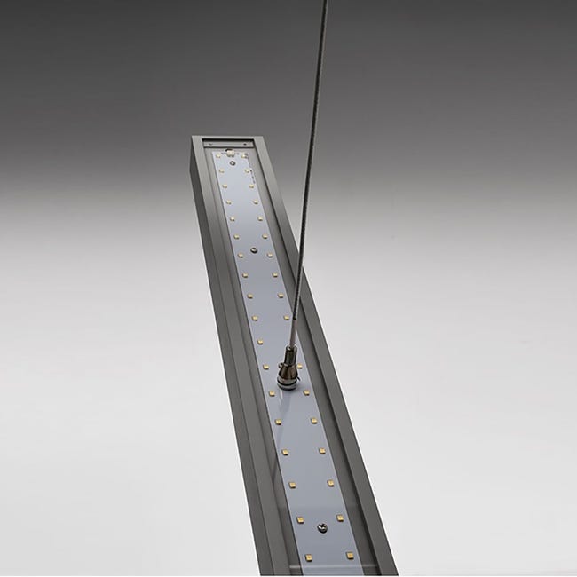 Lampada LED moderna sospensione 58W luci ufficio negozio studio 4000K 230V