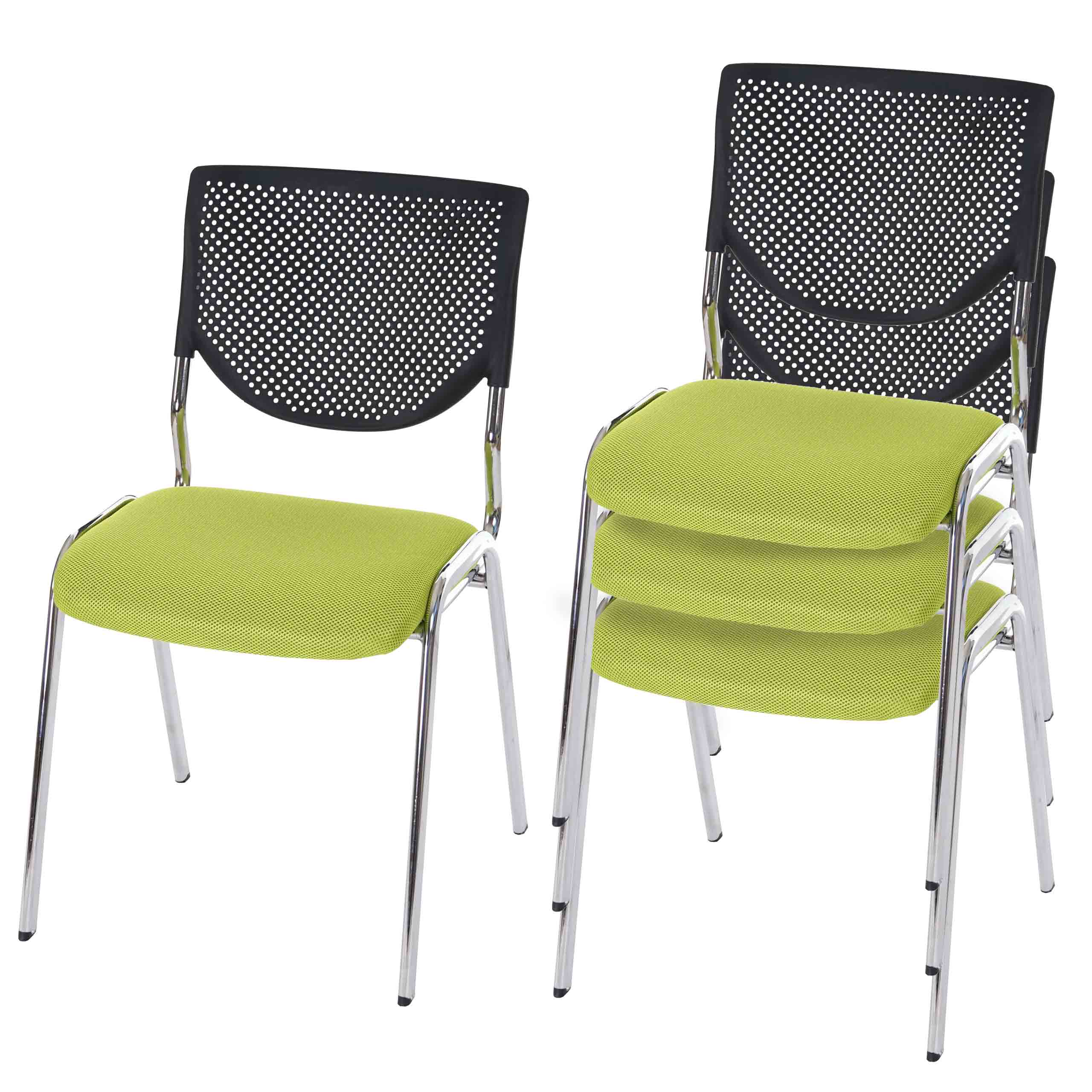 2x fauteuils chaises de bureau sans roulettes chaise de conférence