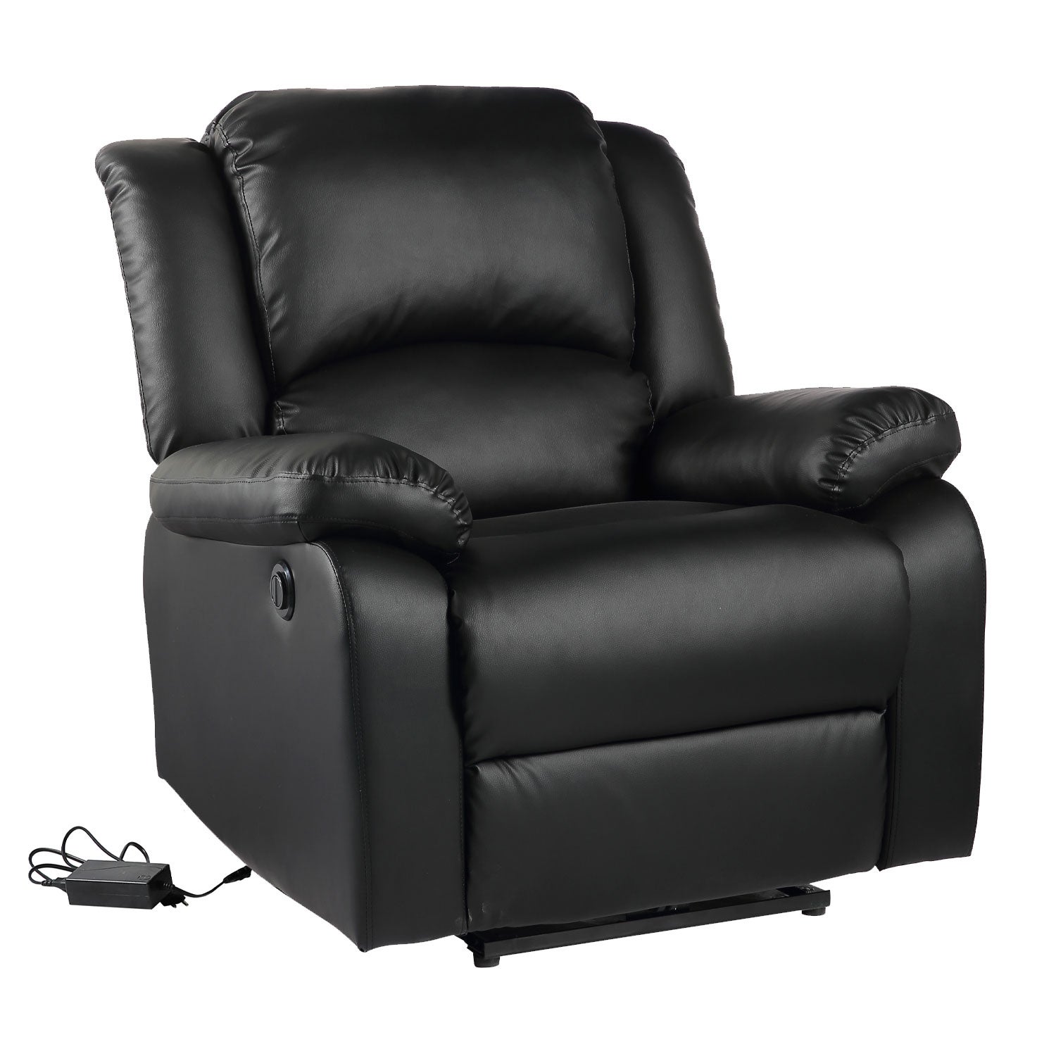 real black leather recliner