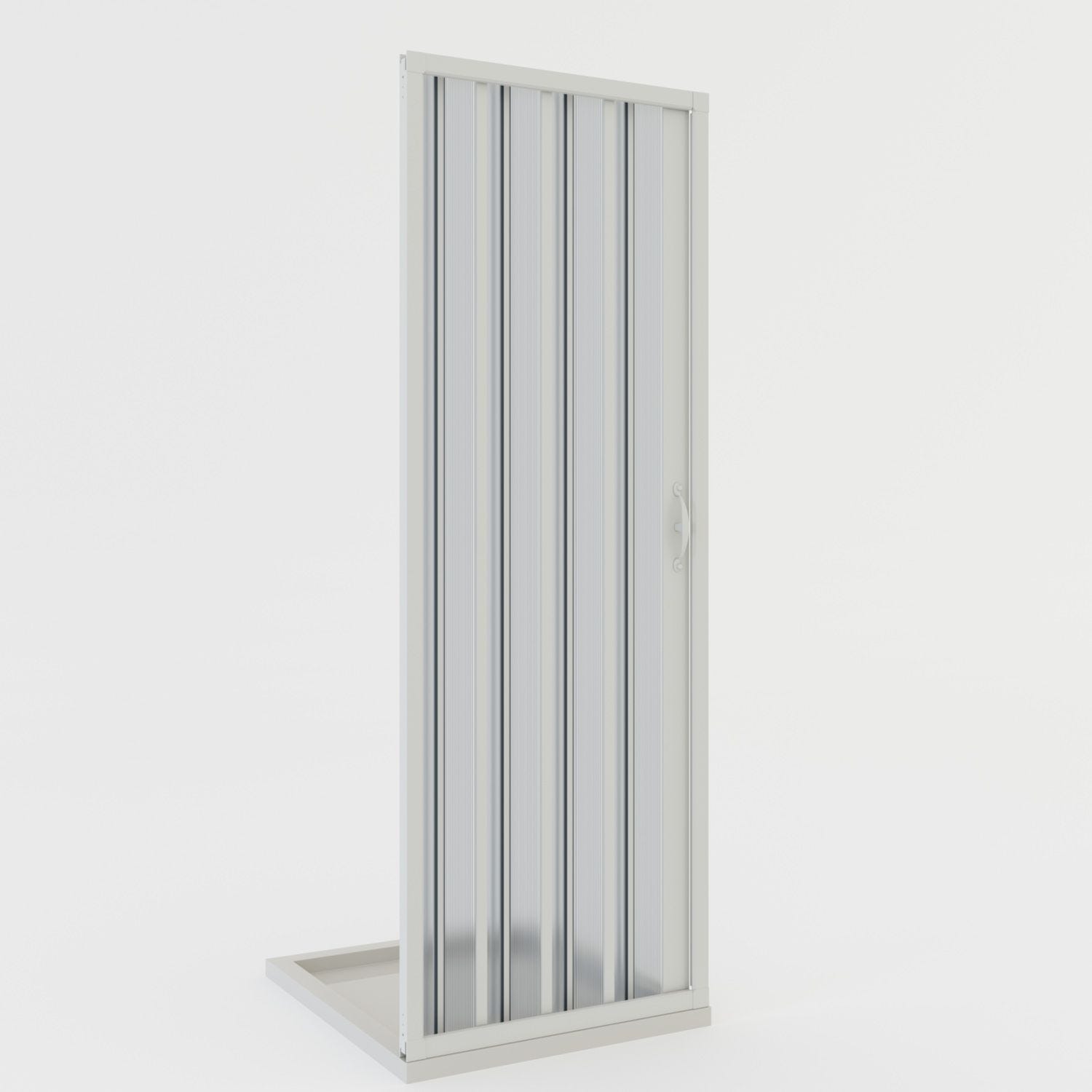 Puerta de ducha plegable 80 CM de PVC mod. Giglio con apertura Lateral