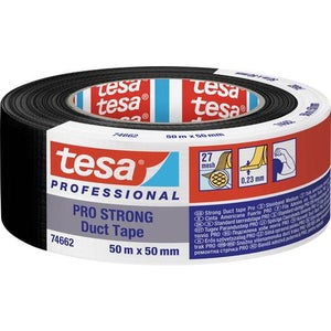Ruban adhésif toilé tesa® Gaffer tape tesa 53949-00000-02 noir (L x l) 50 m  x 50 mm caoutchouc 1 pc(s) - Conrad Electronic France