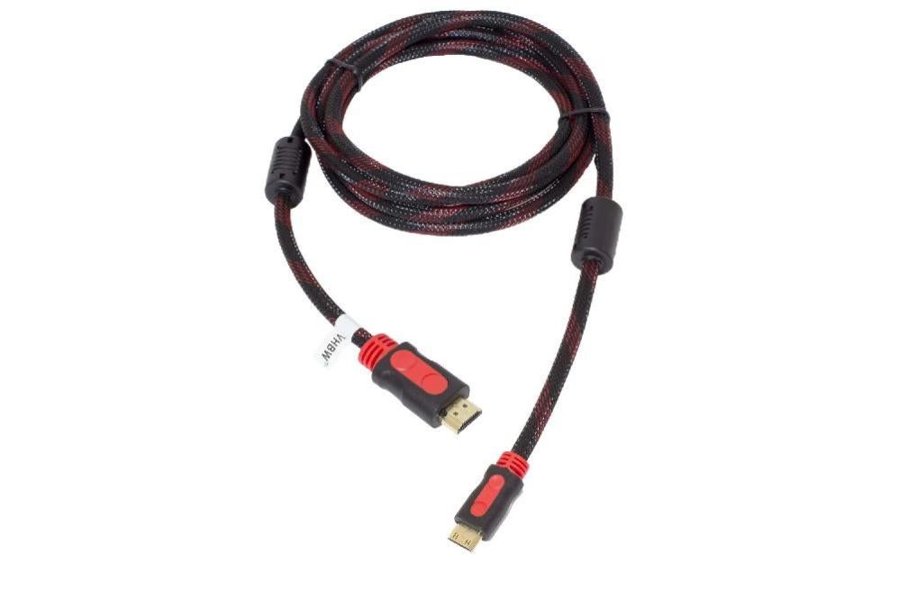Vhbw Câble HDMI compatible avec Panasonic Lumix DMCTZ7 Tressé, 1,5 m