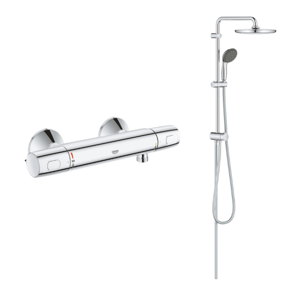 Mitigeur thermostatique de douche Grohe mural Precision Trend