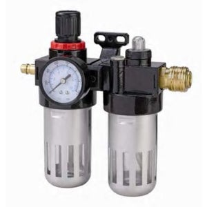 FAGINEY 1/4 Compresseur d'air Filtre régulateur de pression d'eau,  séparateur d'humidité, outil de nettoyage, collecteur d'humidité du  compresseur, régulateur de filtre à air 