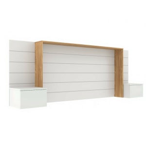 Lit enfant en bois MDF et bouleau contreplaqué 80 x 160 cm – Basic