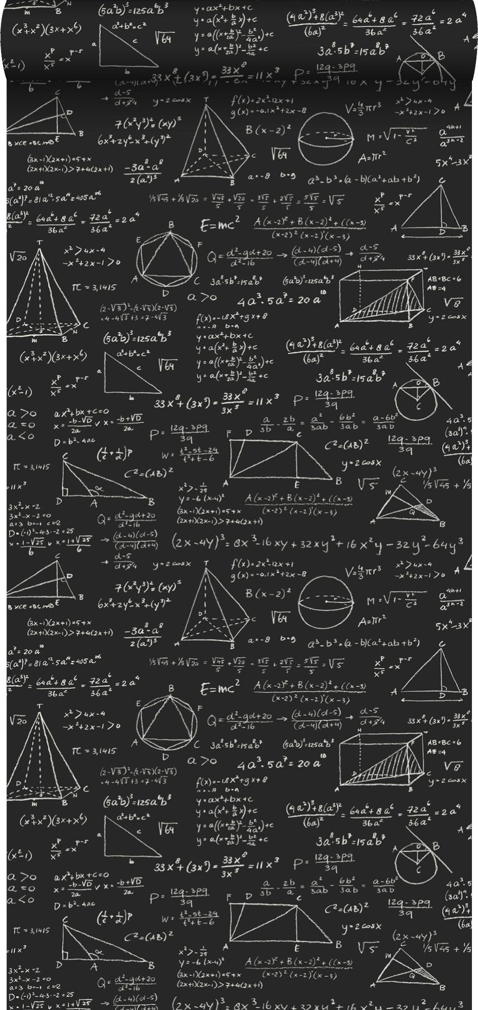 MATEMATICA OROLOGIO DA parete, matematica formule orologio prova orologio in bianco e nero