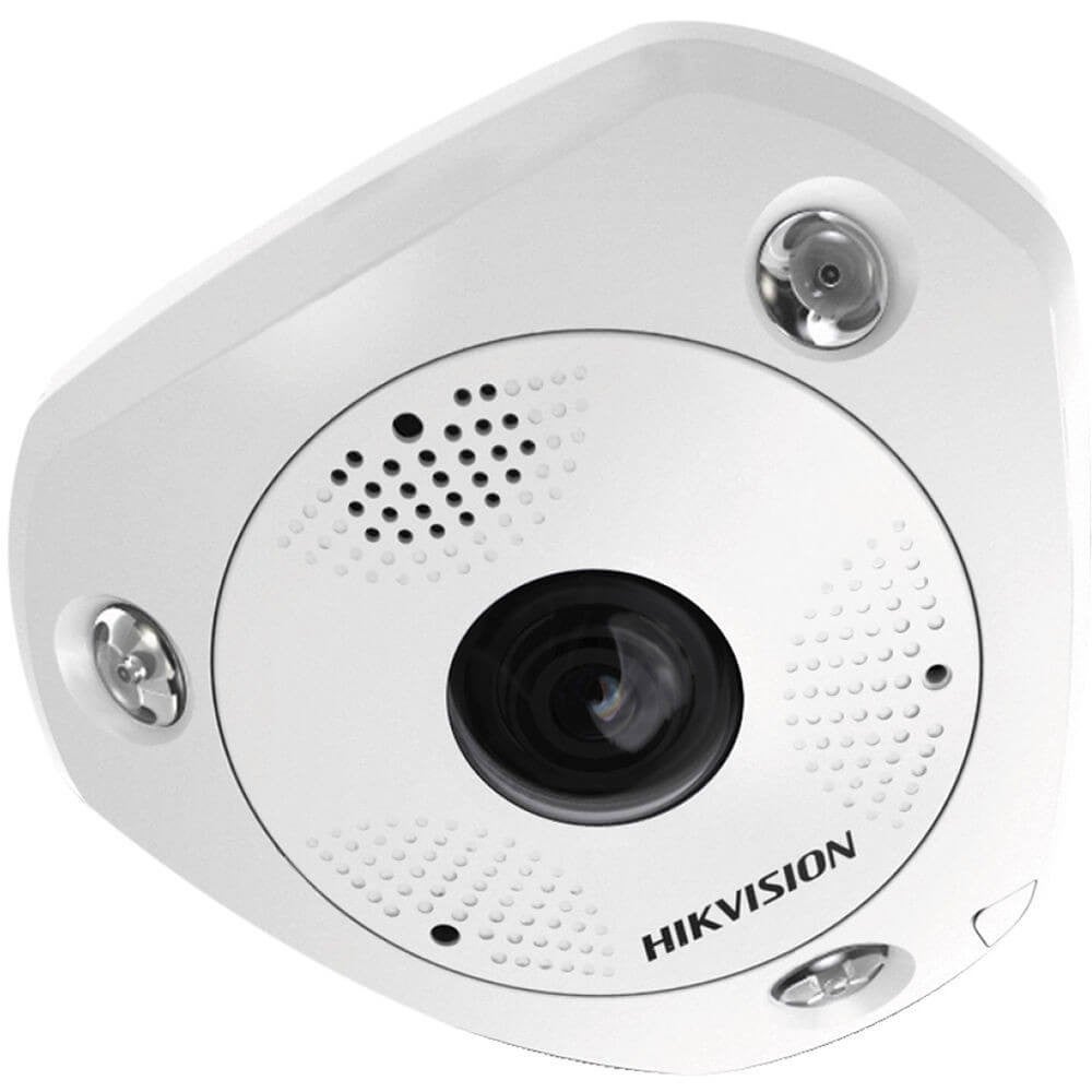 Hikvision- DS-2CD63C5G0-IVS(1.29mm) - Caméra IP Fisheye 12MP Fixe IR 15 ...