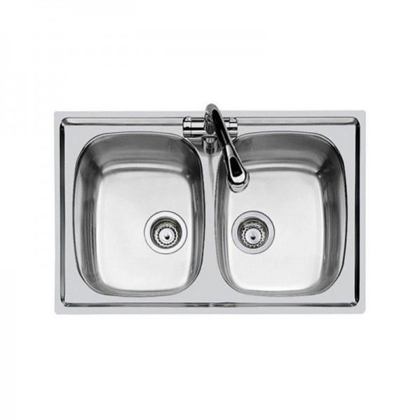 Lavello Inox Da Incasso 2 Vasche Foster