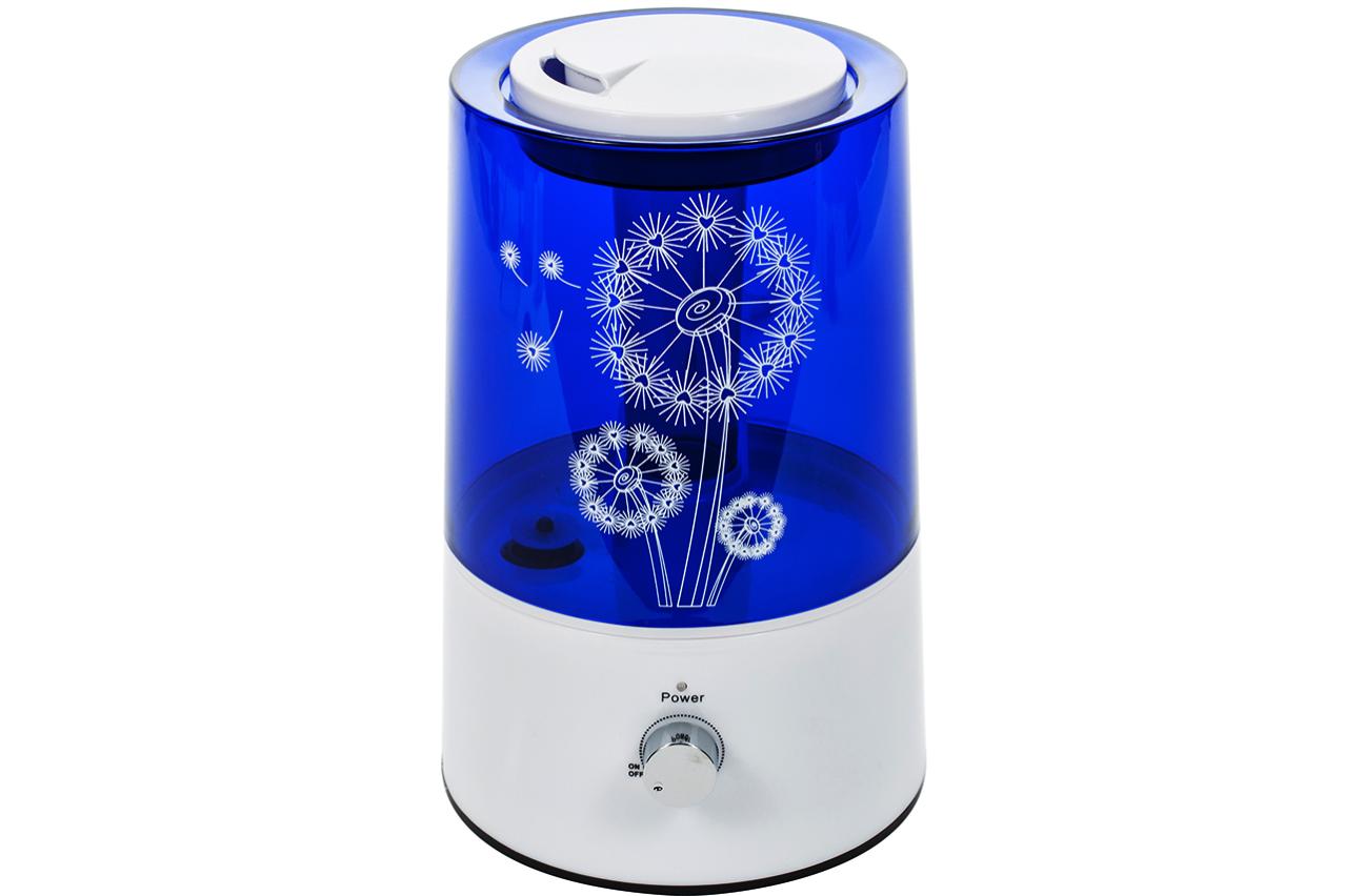 Mtec Humidificateur D Air A Ultrasons Maison Bebe Capacite 2 2l Surface Couverte 25 M2 Vapeur Froid Vaporisation 300 Ml H Bleu Leroy Merlin