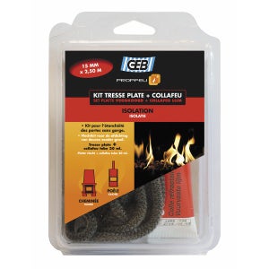 Kit joint rond tresse 12 mm pour poêle ou cheminée - Accessoires pour  cheminées et poêles à bois - FF4 - Commerçants du pays voironnais