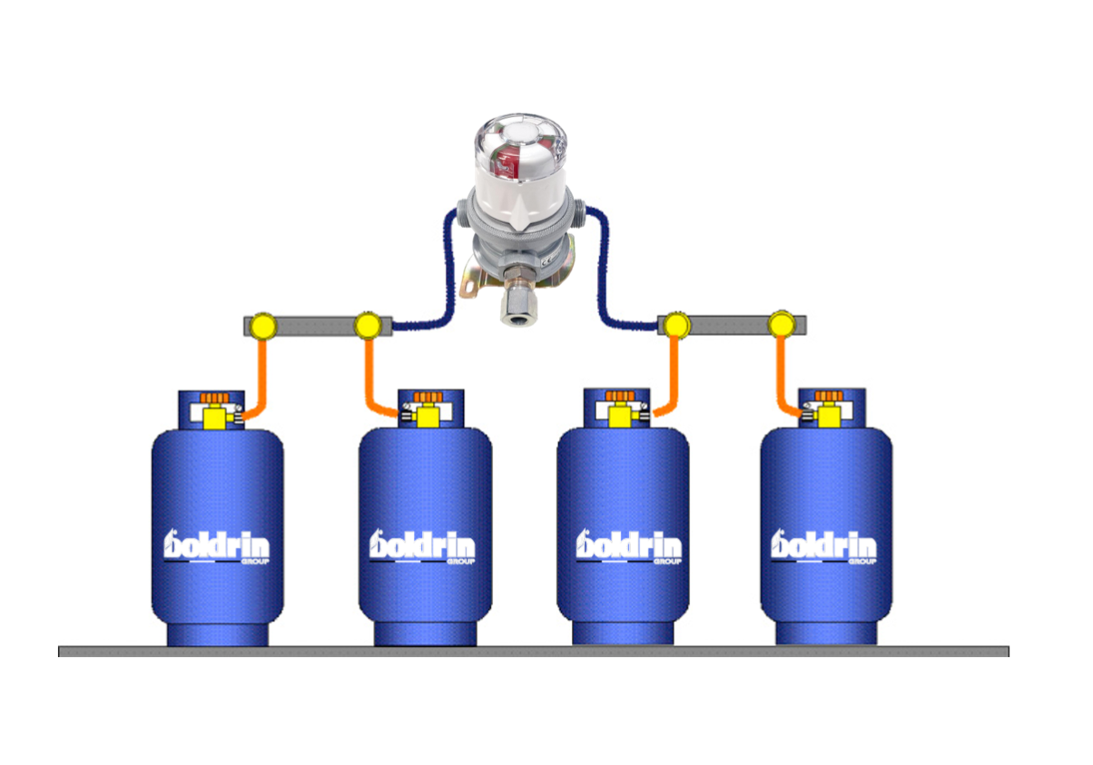Scambiatore Automatico e Regolatore per collegamento due Bombole - 4