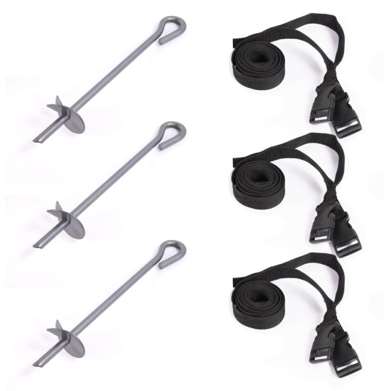 Kit de Fixation Trampoline 3Pcs Ancrage Kit Universel pour toutes