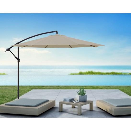 Ombrellone Da Giardino 3x3m Decentrato - Base A Croce Con Sistema Air Vent - Foto 5