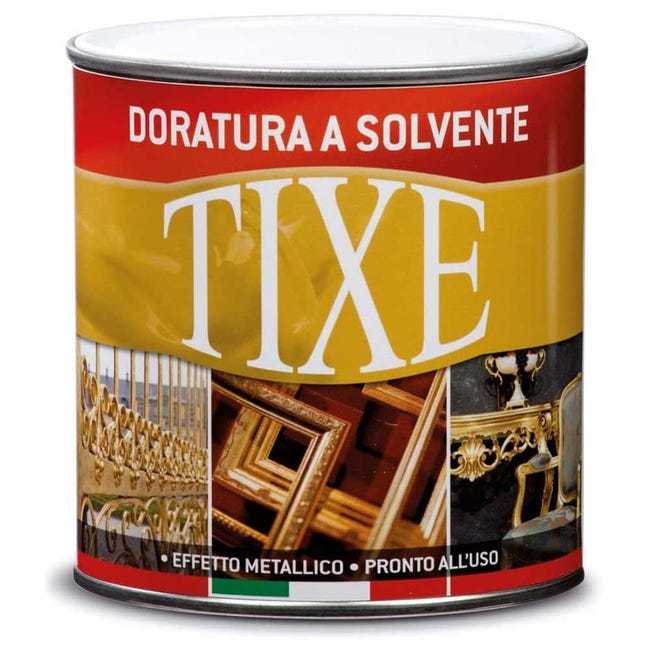 Vernice oro solvente per interni - Tixe Doratura Oro Ricco Pallido/500 ml