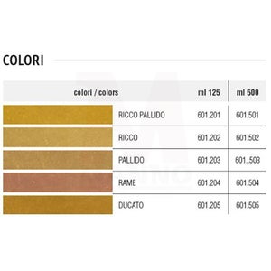 Pittura effetto metallizzato dorato decorativa CEBOSTYLE ORO - 500 ml