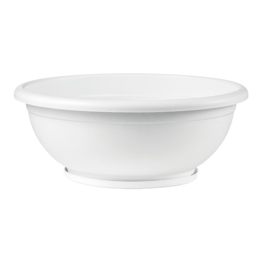 CIOTOLA DA 60 CM NAXOS CON SOTTOVASO VASO BASSO PER PIANTE VARI COLORI