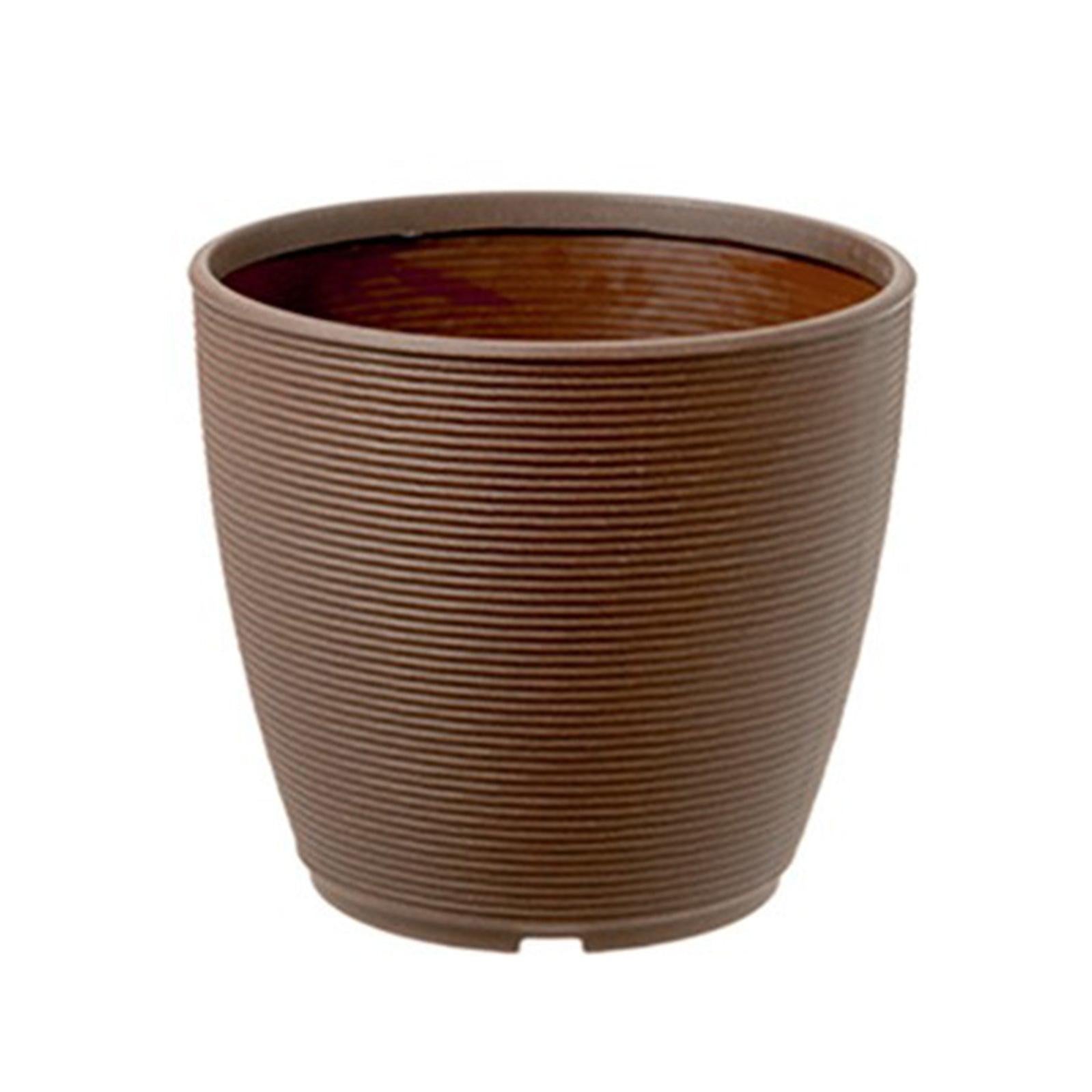 Vaso Fioriera Quadrato Bronzo Con Sottovaso 32x32x26 Cm &ndash; Veca, Made In Italy