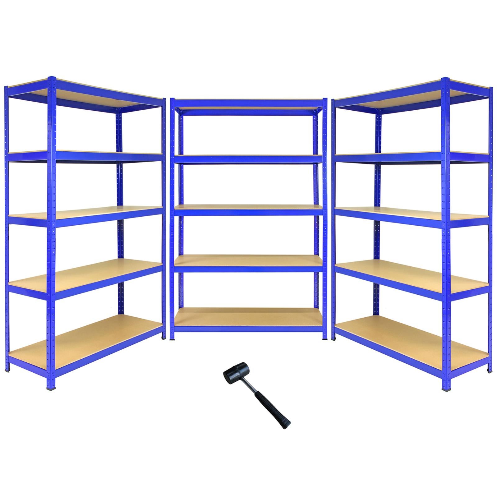 Scaffale Ad Angolo T-Rax In Acciaio Senza Bulloni Blu 90cm x 45cm x