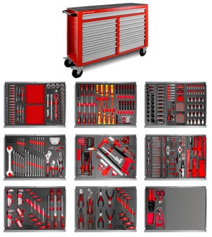 / Servante d'atelier complète XL ks tools 462