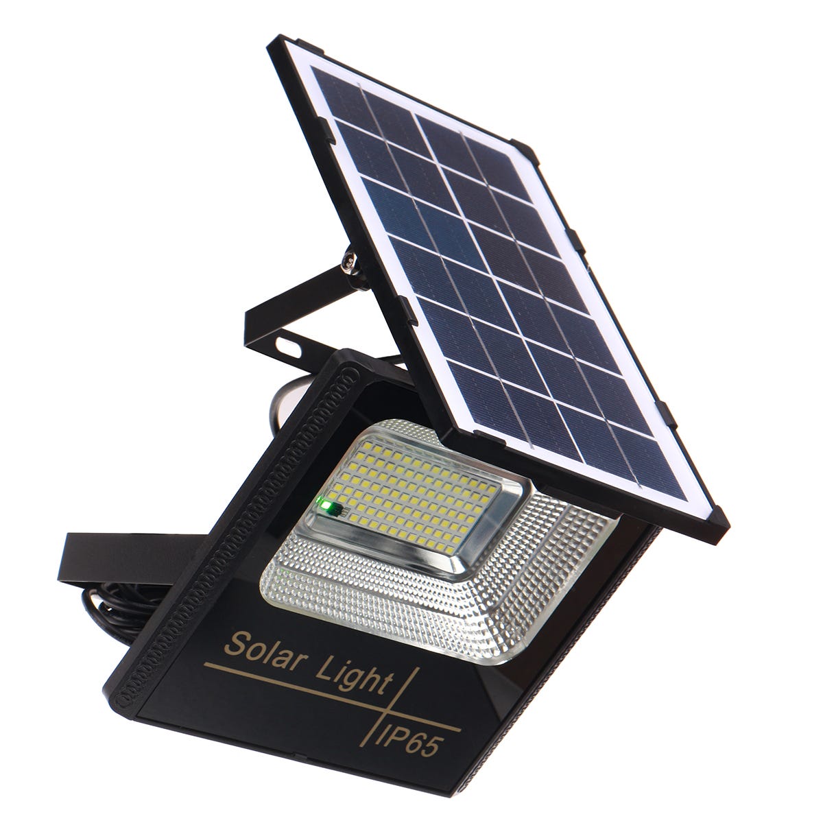 Comment Modifier Schéma électrique Lampe Solaire Avec Détecteur Présence Lampe solaire extérieur Projecteur solaire 95LED 6V 5W 5m câble avec télécommande | Leroy Merlin