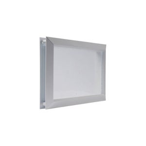 Hublot rectangulaire blanc Chrome vitre au choix 490 x 324 mm