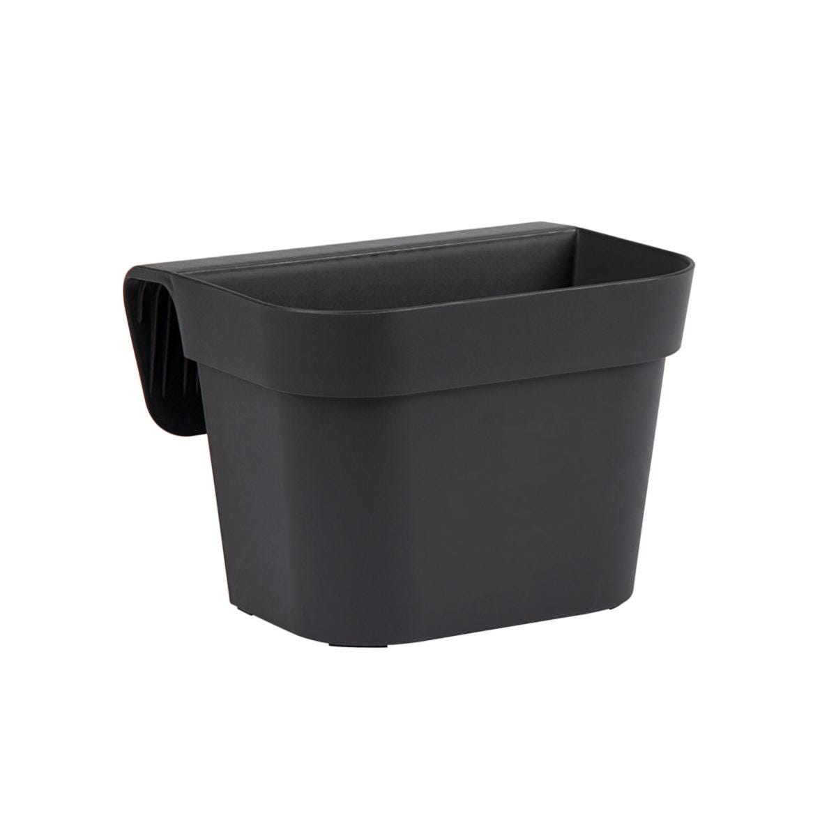 Fioriera Da Balcone Elho – Tipo 2/3 Taglia L – Colore Grigio – Con Serbatoio D'Acqua E Ganci Per Ringhiera